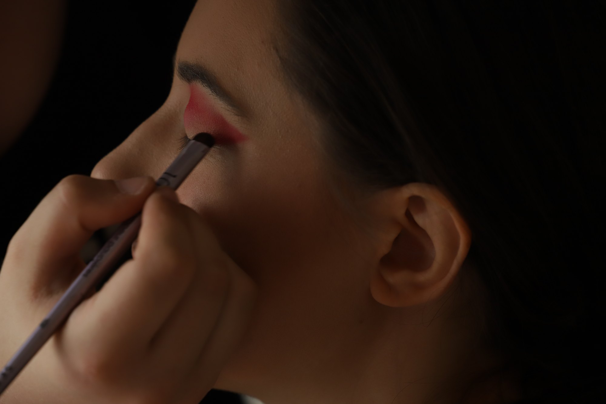 Behind the scenes preparation for a film production